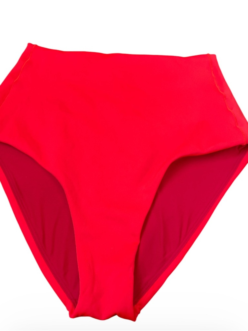 Left On Friday High-Waist Bikini Bottoms in Bright Red
